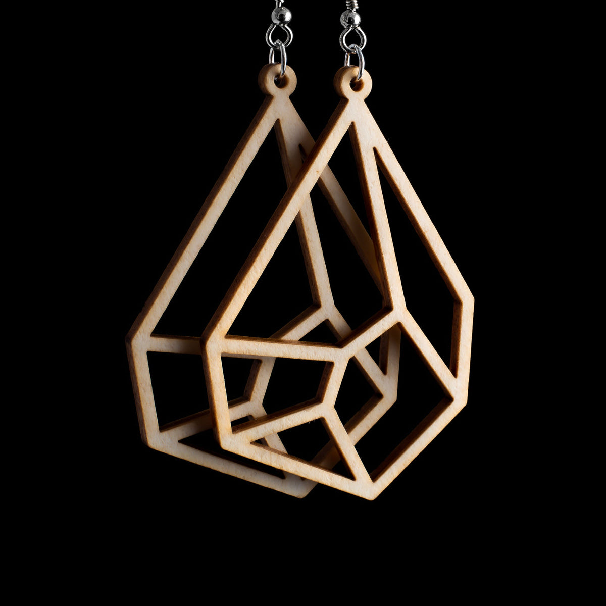 "Havu Lähde - Puiset korvakorut"