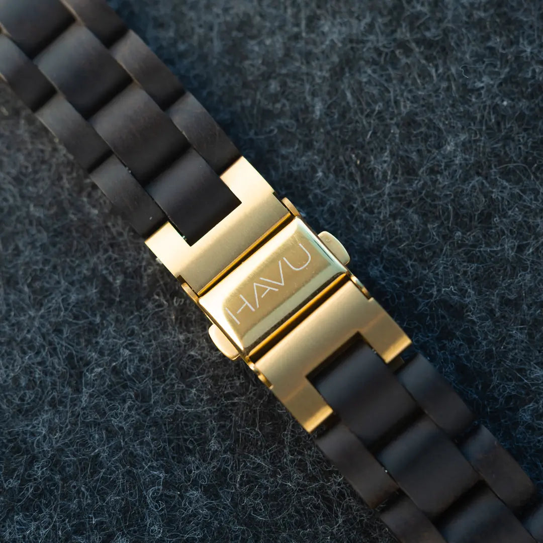 Havu revontuli-kello eebenpuu 32 mm tuotekuva lukituksesta