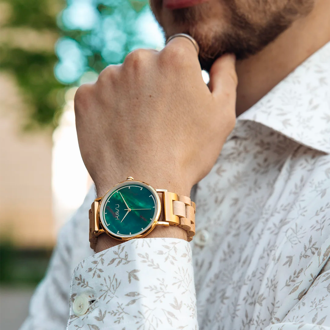 Havu revontuli-kello koivu 40mm rannekuva