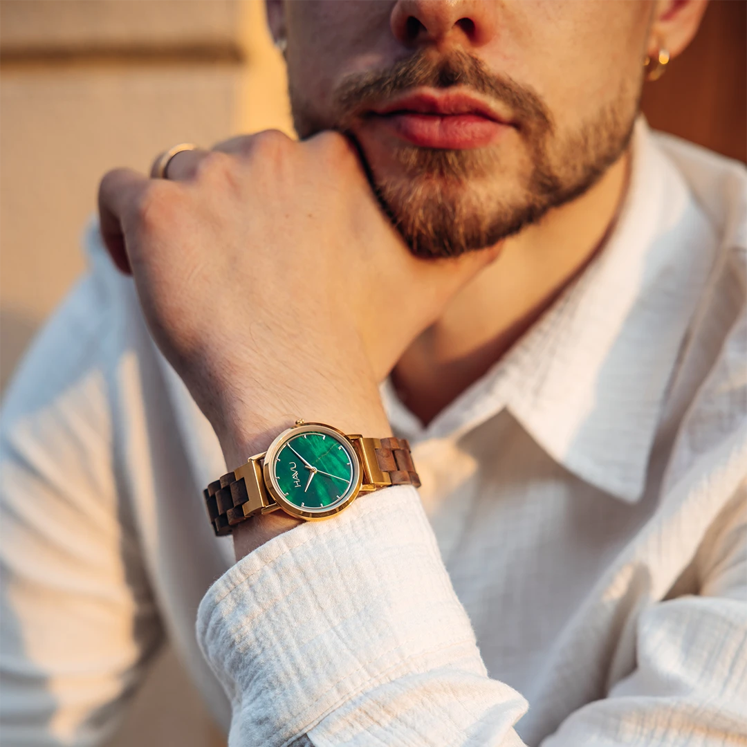 Havu Revontuli-kello 32mm pähkinä rannekuva