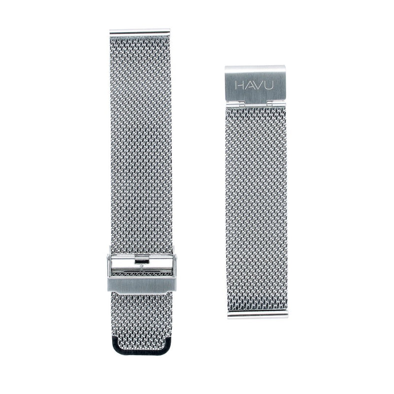 Harmaa metalliranneke (20mm, 22mm) - Havu Watches