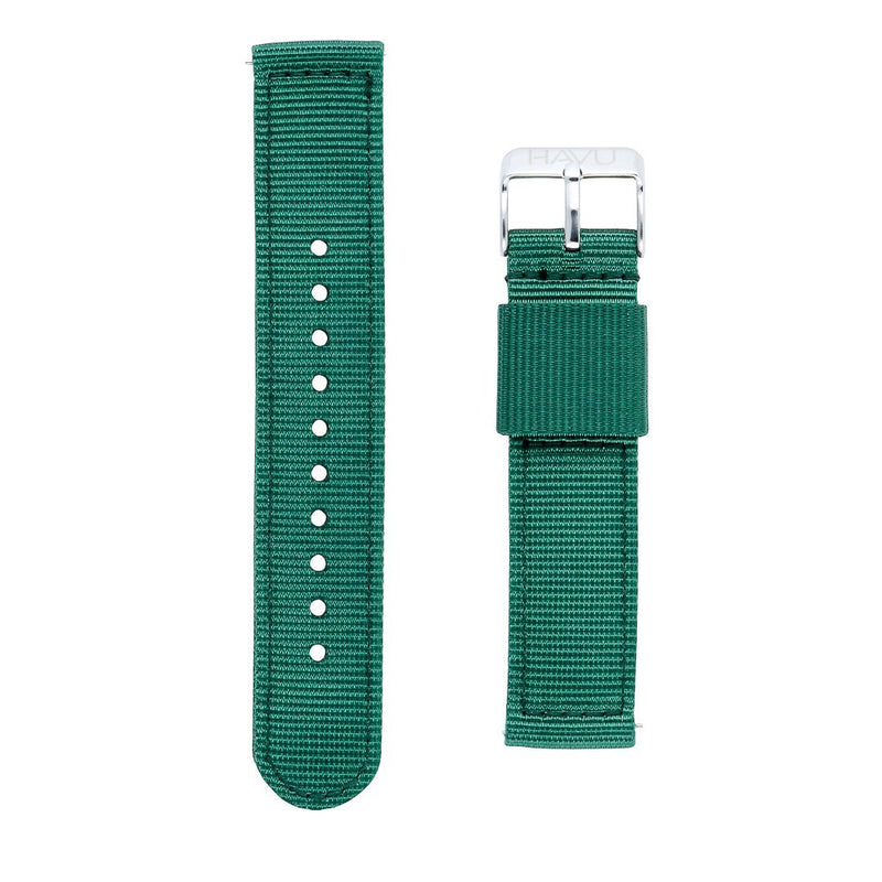 Turkoosi tekstiiliranneke (20mm) - Havu Watches
